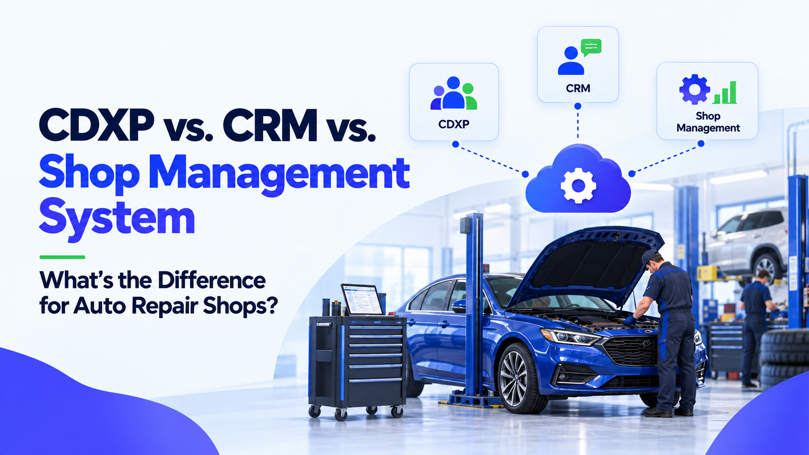 CDXP vs. CRM vs. Shop Management System: What’s the Difference for Auto Repair Shops?